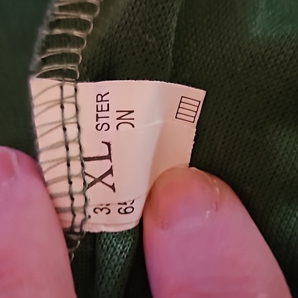 3/$30 Emerald Green Open Front Holiday Kimono - Picture 5 of 6